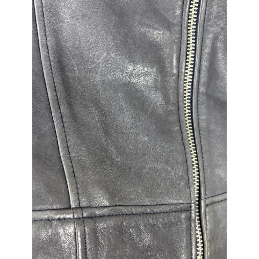 BLDWN Baldwin Flint Midnight Leather Biker Moto Jacket SZ S NWOT Retail $995 - Picture 5 of 8